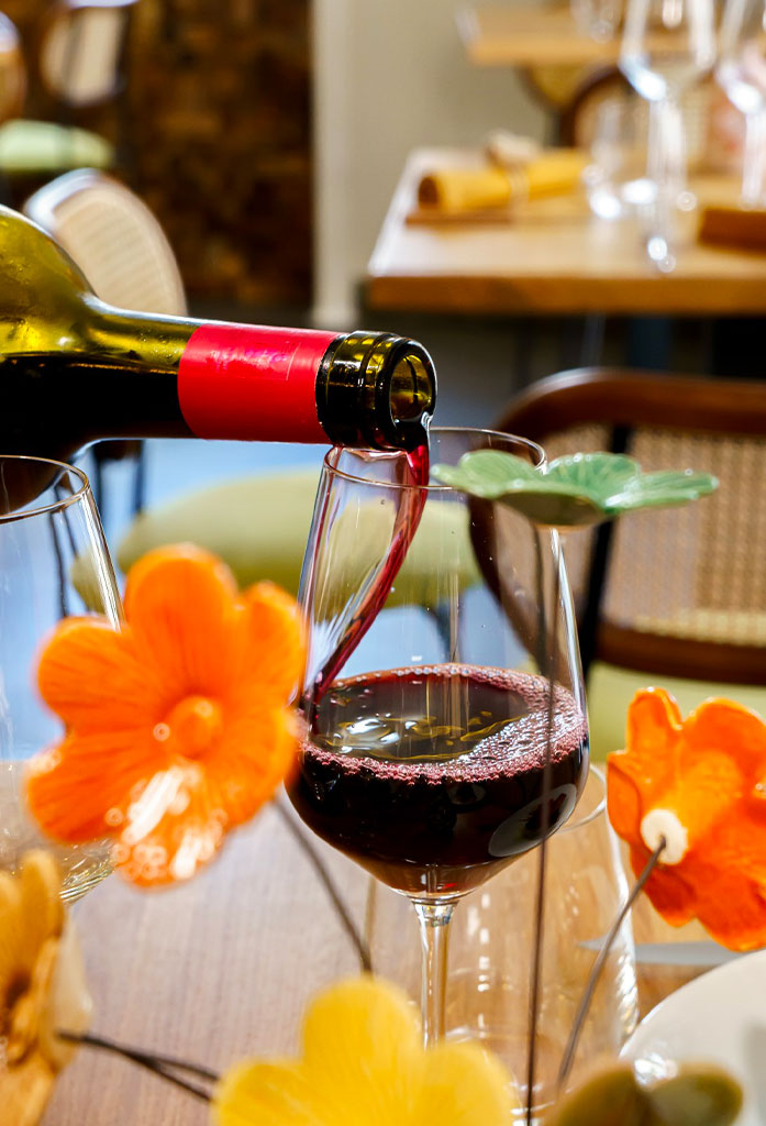 verre de vin rouge au Flaconneur